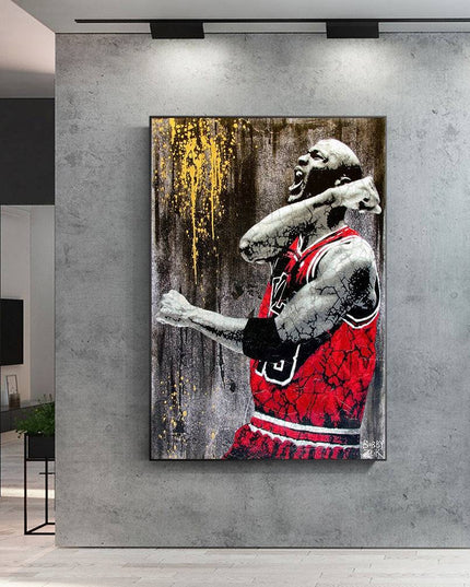 Relive the Glory Day - Michael Jordan Chicago Bulls Canvas Print Wall Poster