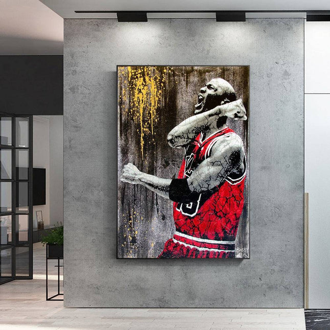 Relive the Glory Day - Michael Jordan Chicago Bulls Canvas Print Wall Poster