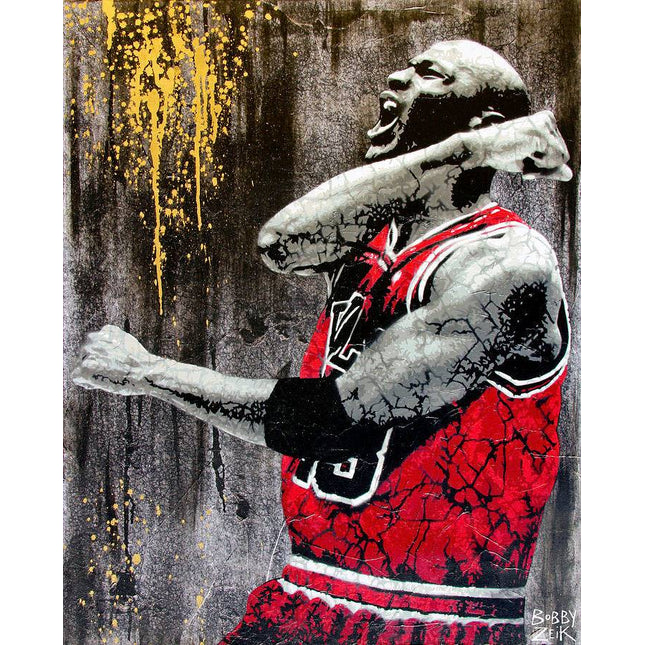 Relive the Glory Day - Michael Jordan Chicago Bulls Canvas Print Wall Poster