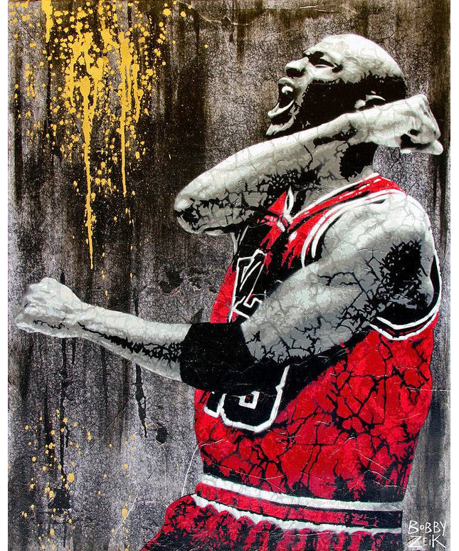 Relive the Glory Day - Michael Jordan Chicago Bulls Canvas Print Wall Poster