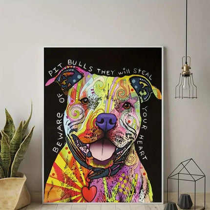 Smiling Dog Wall Poster