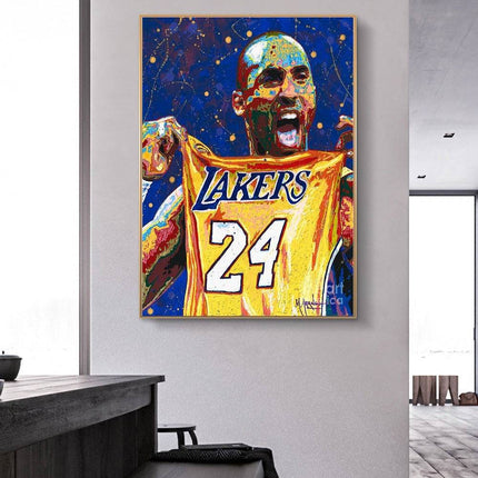 Copy of Classic Move - Kobe Bryant Watercolor Canvas Print Poster Wall Poster