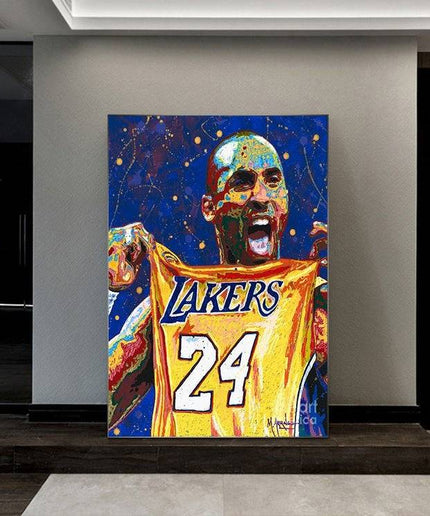 Copy of Classic Move - Kobe Bryant Watercolor Canvas Print Poster Wall Poster