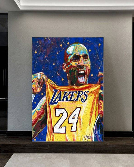 Copy of Classic Move - Kobe Bryant Watercolor Canvas Print Poster Wall Poster