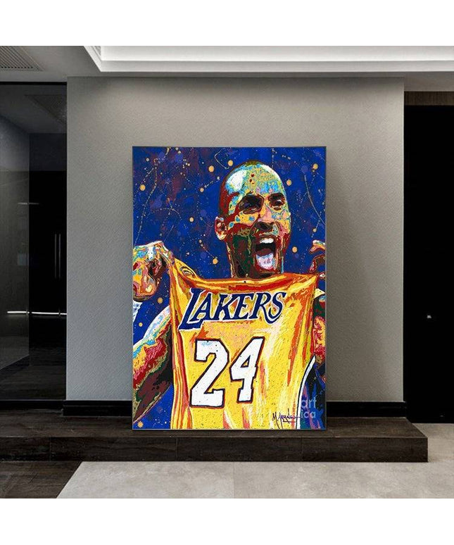 Copy of Classic Move - Kobe Bryant Watercolor Canvas Print Poster Wall Poster