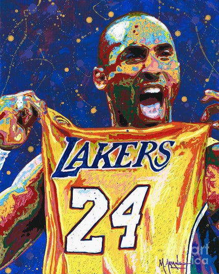 Copy of Classic Move - Kobe Bryant Watercolor Canvas Print Poster Wall Poster