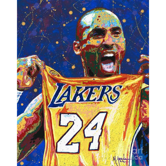 Copy of Classic Move - Kobe Bryant Watercolor Canvas Print Poster Wall Poster