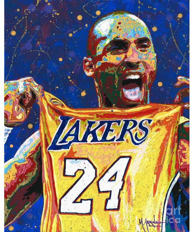 Copy of Classic Move - Kobe Bryant Watercolor Canvas Print Poster Wall Poster