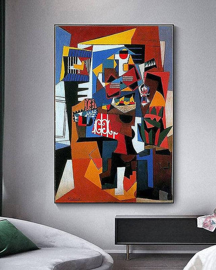 The Bird Cage: Pablo Picasso Inspired Canvas Print Wall Poster