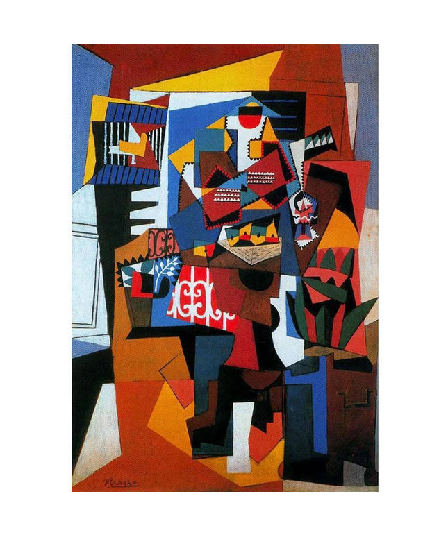 The Bird Cage: Pablo Picasso Inspired Canvas Print Wall Poster