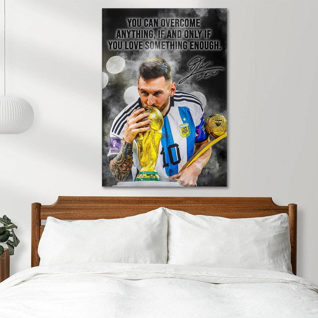 The Greatest of All Time - Lionel Messi World Cup 2022 Historical Moment Print Wall Poster