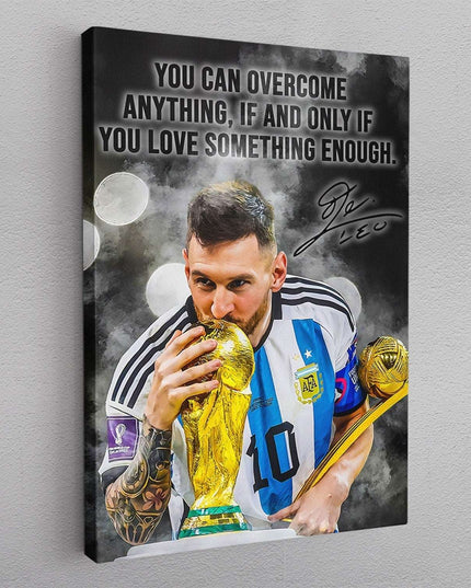 The Greatest of All Time - Lionel Messi World Cup 2022 Historical Moment Print Wall Poster