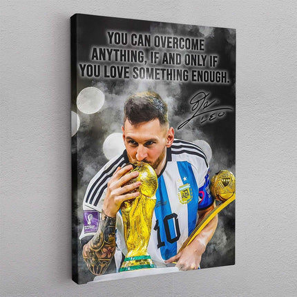 The Greatest of All Time - Lionel Messi World Cup 2022 Historical Moment Print Wall Poster