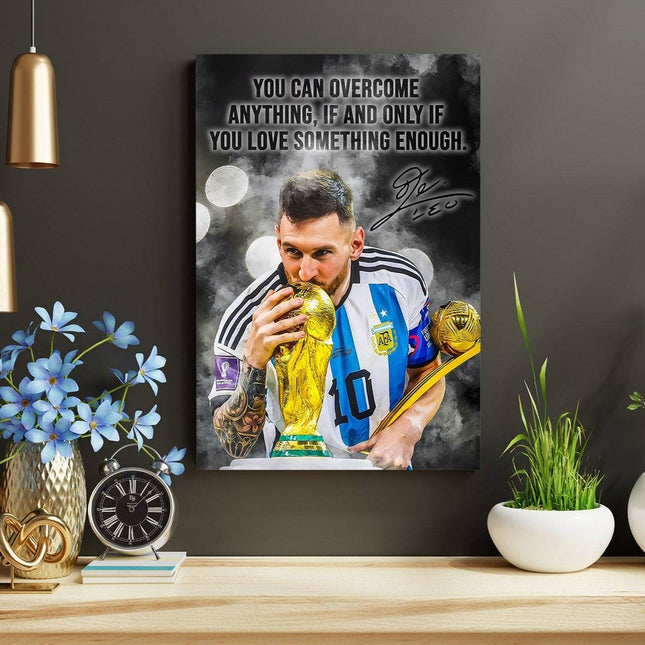 The Greatest of All Time - Lionel Messi World Cup 2022 Historical Moment Print Wall Poster