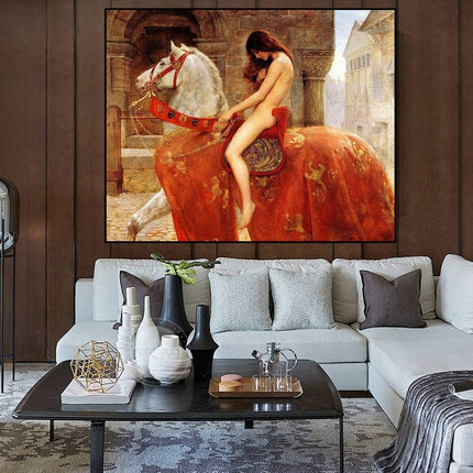 Timeless Artistry - John Collier's Lady Godiva Canvas Poster Wall Poster