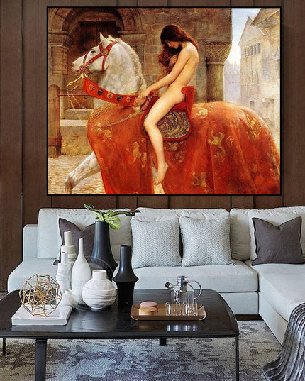 Timeless Artistry - John Collier's Lady Godiva Canvas Poster Wall Poster