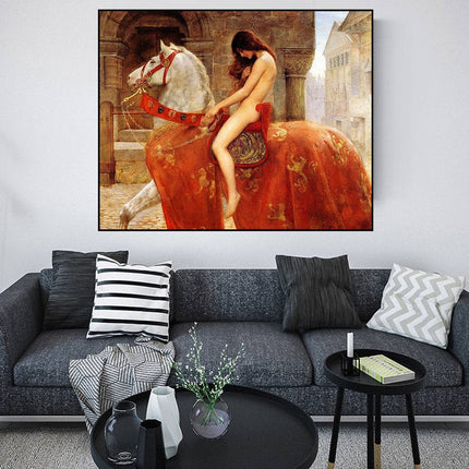 Timeless Artistry - John Collier's Lady Godiva Canvas Poster Wall Poster