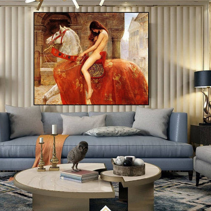 Timeless Artistry - John Collier's Lady Godiva Canvas Poster Wall Poster