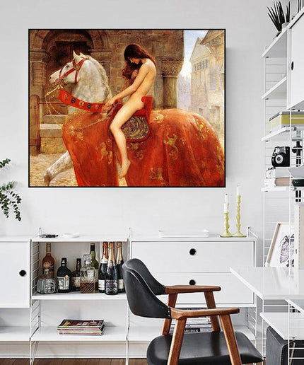 Timeless Artistry - John Collier's Lady Godiva Canvas Poster Wall Poster