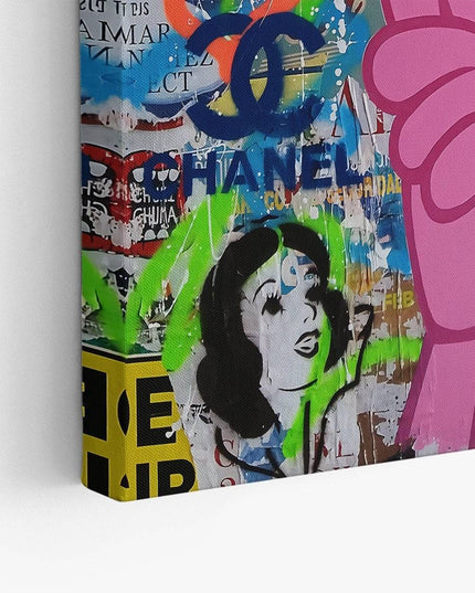 Vogue Cartoon Cover - The Pink Panther Graffiti Pop Art Poster Wall Poster