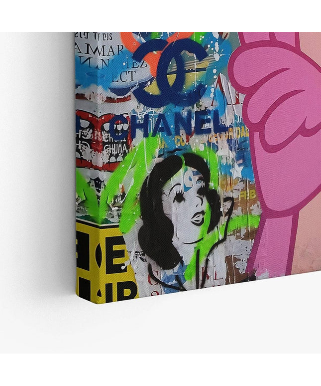Vogue Cartoon Cover - The Pink Panther Graffiti Pop Art Poster Wall Poster