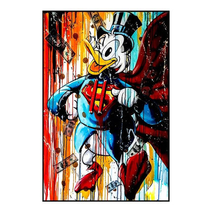 Whimsical Pop: Disney Cartoon Star Creative Pop Art Poster 