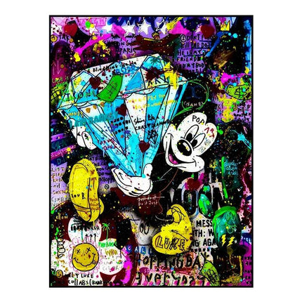 Whimsical Pop: Disney Cartoon Star Creative Pop Art Poster 