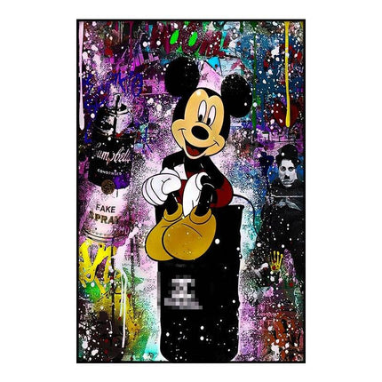 Whimsical Pop: Disney Cartoon Star Creative Pop Art Poster 