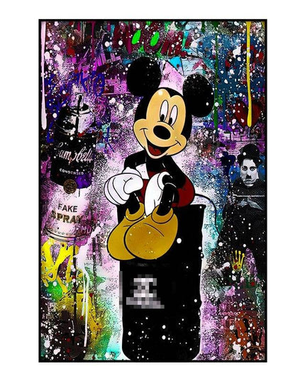 Whimsical Pop: Disney Cartoon Star Creative Pop Art Poster 