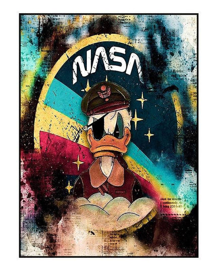 Whimsical Pop: Disney Cartoon Star Creative Pop Art Poster 