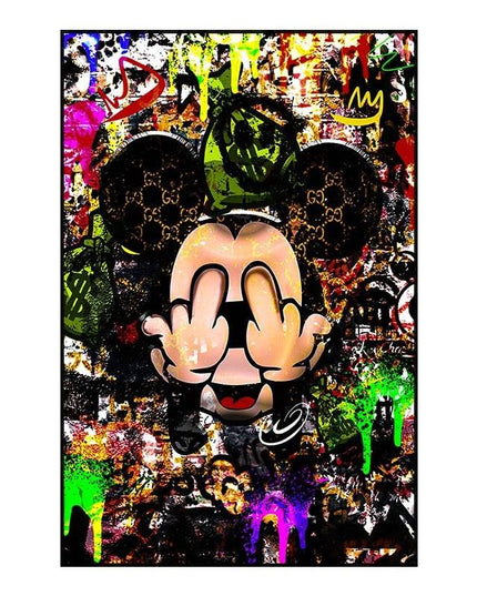 Whimsical Pop: Disney Cartoon Star Creative Pop Art Poster 