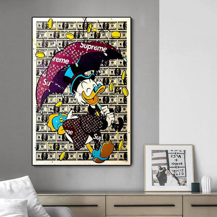 Whimsical Pop: Disney Cartoon Star Creative Pop Art Poster 