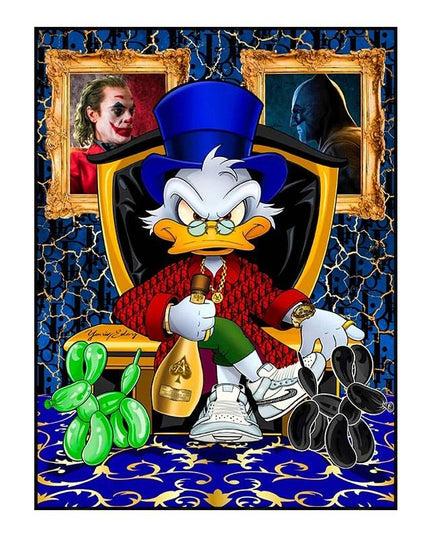 Whimsical Pop: Disney Cartoon Star Creative Pop Art Poster 