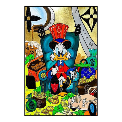 Whimsical Pop: Disney Cartoon Star Creative Pop Art Poster 