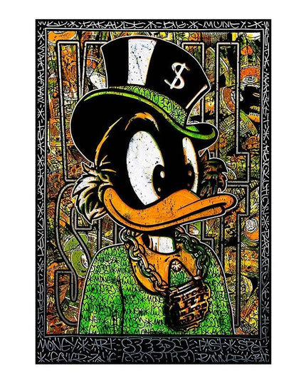Whimsical Pop: Disney Cartoon Star Creative Pop Art Poster 