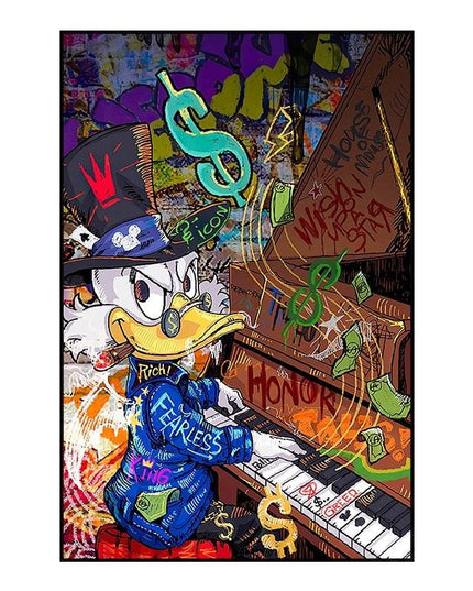 Whimsical Pop: Disney Cartoon Star Creative Pop Art Poster 