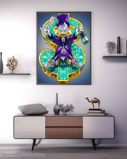 Whimsical Pop: Disney Cartoon Star Creative Pop Art Poster 