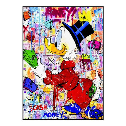 Whimsical Pop: Disney Cartoon Star Creative Pop Art Poster 