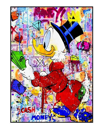 Whimsical Pop: Disney Cartoon Star Creative Pop Art Poster 