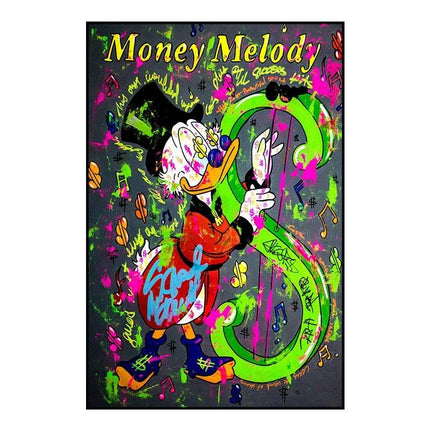 Whimsical Pop: Disney Cartoon Star Creative Pop Art Poster 