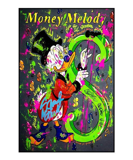 Whimsical Pop: Disney Cartoon Star Creative Pop Art Poster 