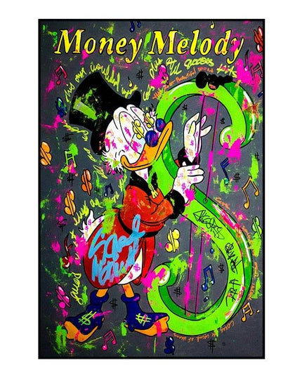 Whimsical Pop: Disney Cartoon Star Creative Pop Art Poster 