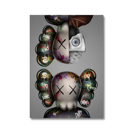 Dynamic Inside Out: Bold and Intricate KAWS - Gallerie Canvas