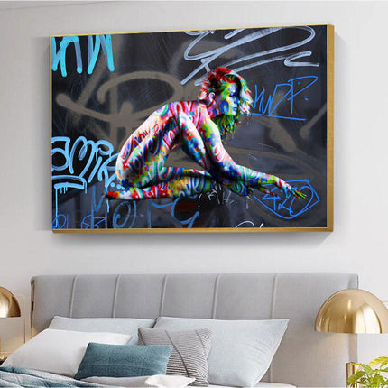Urban Rhythm: Graffiti Dancer by Stephen Chambers - Gallerie Canvas