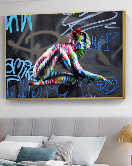 Urban Rhythm: Graffiti Dancer by Stephen Chambers - Gallerie Canvas