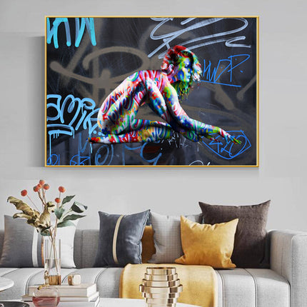 Urban Rhythm: Graffiti Dancer by Stephen Chambers - Gallerie Canvas