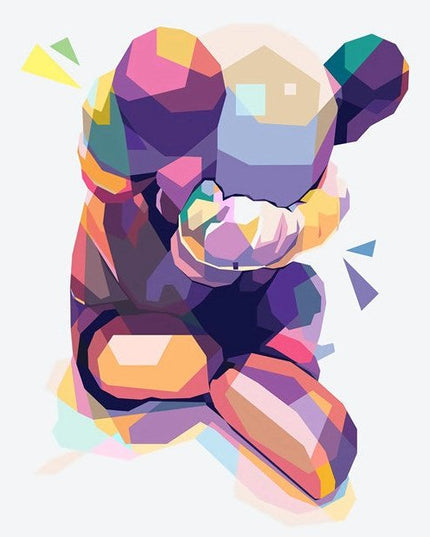 Abstract Illusions Kaws Canvas Print - Eye-Catching Modern Art for Your Wall