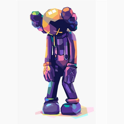 Abstract Illusions Kaws Canvas Print - Eye-Catching Modern Art for Your Wall