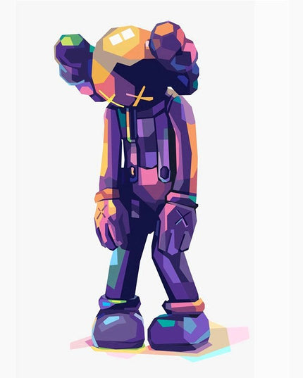 Abstract Illusions Kaws Canvas Print - Eye-Catching Modern Art for Your Wall