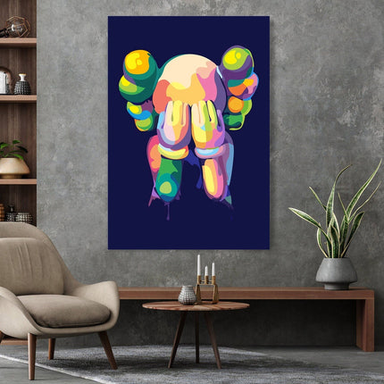 Abstract Illusions Kaws Canvas Print - Eye-Catching Modern Art for Your Wall